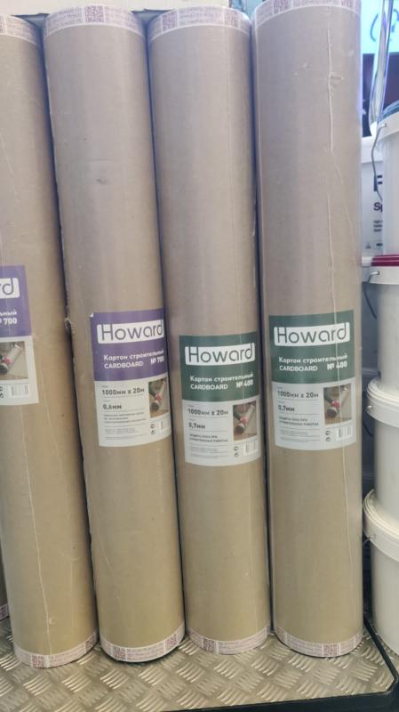 В наличии строительный картон HOWARD