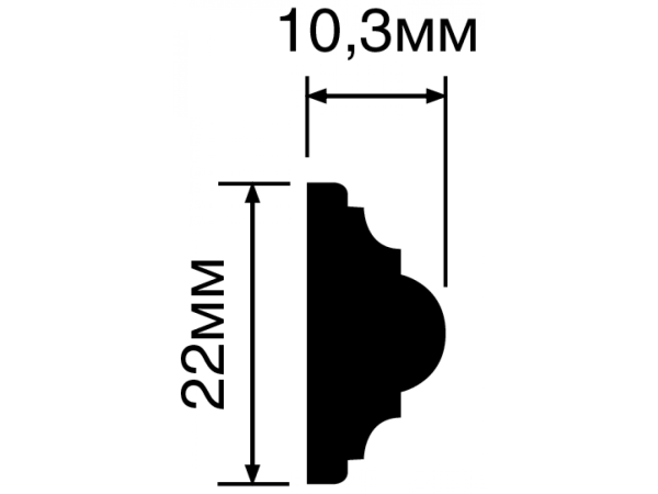 Молдинг D22V1 HIWOOD