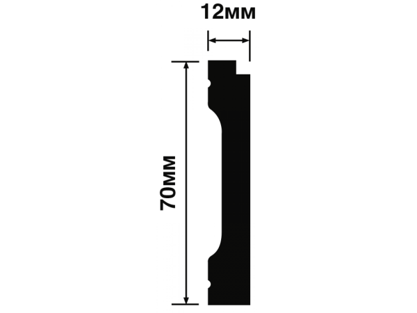 Плинтус B70V3 HIWOOD