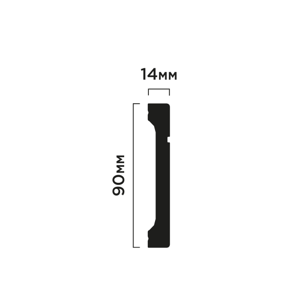 Плинтус B90V1L HIWOOD