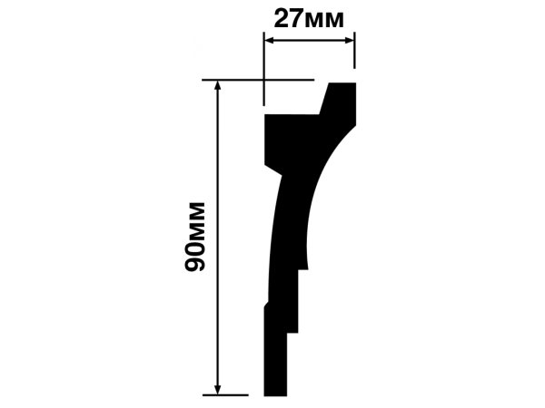 Карниз А90V2 HIWOOD