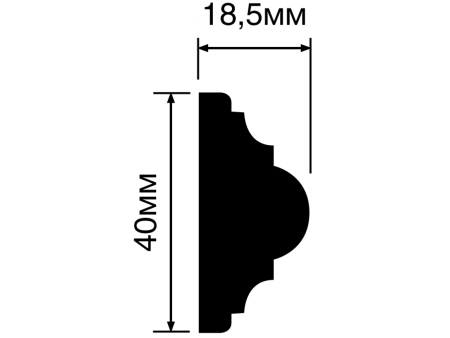 Молдинг D40V1 HIWOOD