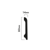 Плинтус B80B HIWOOD