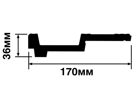 Карниз А170V1 HIWOOD