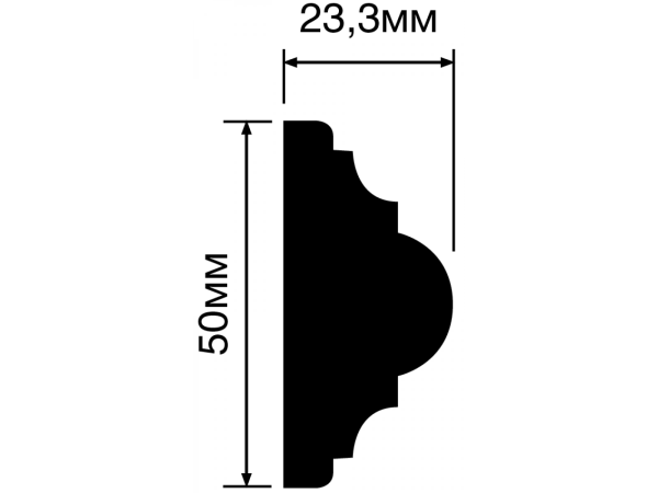 Молдинг D50V1 HIWOOD