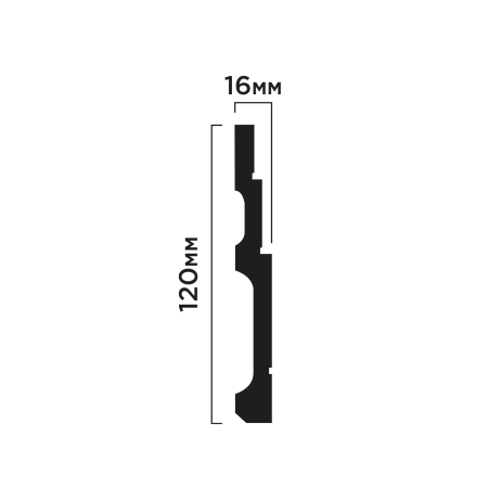 Плинтус B120V1 HIWOOD