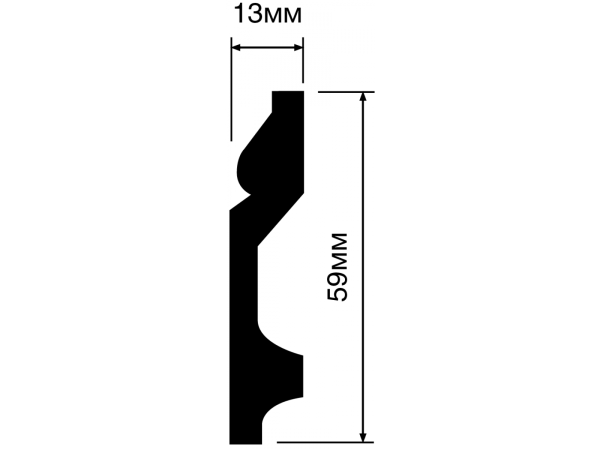 Плинтус B60 HIWOOD