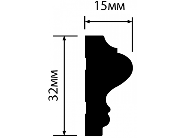 Молдинг LD32 HIWOOD
