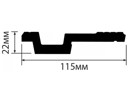 Карниз А115V1 HIWOOD