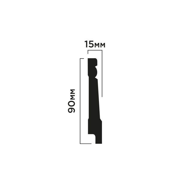Плинтус B90 HIWOOD