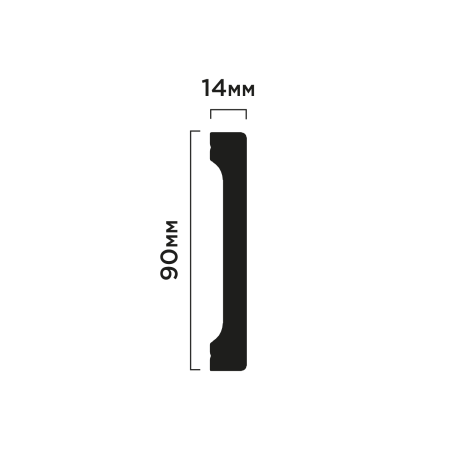 Плинтус B90V1 HIWOOD