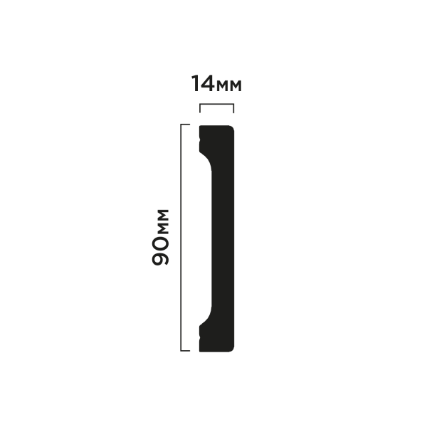 Плинтус B90V1 HIWOOD