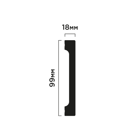 Плинтус B99V1 HIWOOD