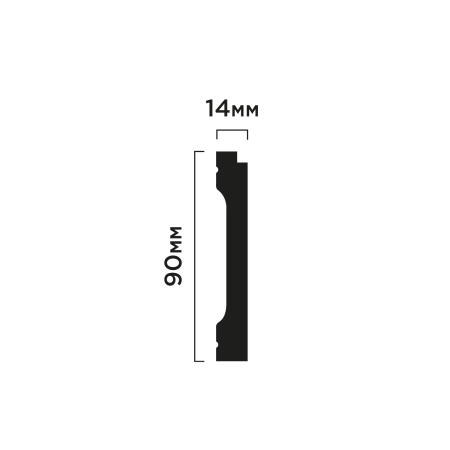 Плинтус B90V2 HIWOOD