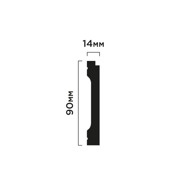 Плинтус B90V2 HIWOOD